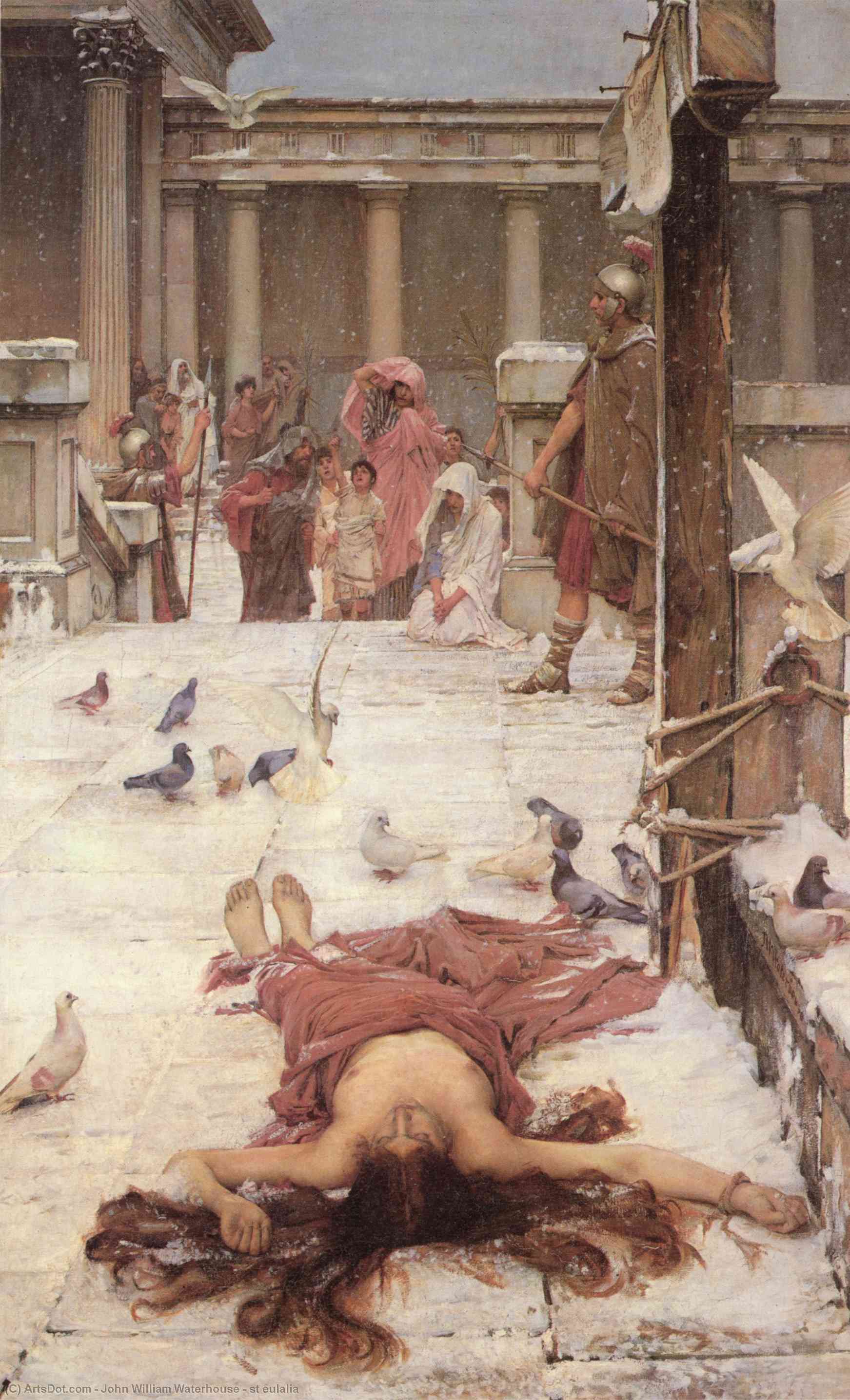 Wikioo.org - The Encyclopedia of Fine Arts - Painting, Artwork by John William Waterhouse - st eulalia