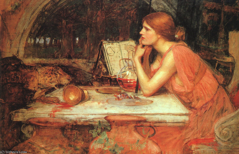 Wikioo.org - The Encyclopedia of Fine Arts - Painting, Artwork by John William Waterhouse - the sorceress