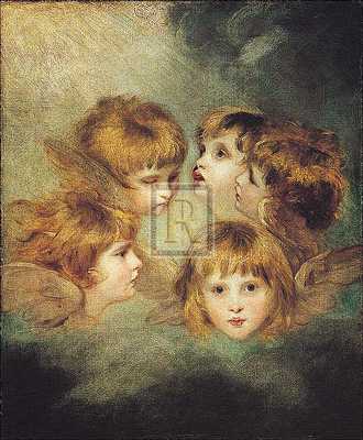 WikiOO.org - Encyclopedia of Fine Arts - Maľba, Artwork Joshua Reynolds - Childs portrait in different views