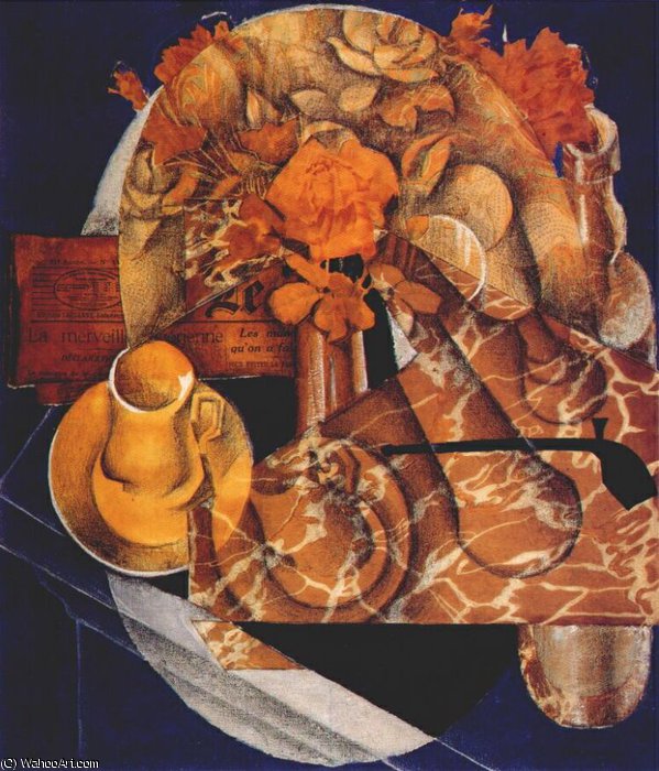 Wikioo.org - สารานุกรมวิจิตรศิลป์ - จิตรกรรม Juan Gris - flowers