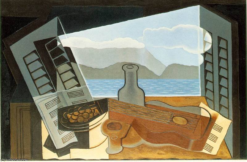 Wikioo.org - The Encyclopedia of Fine Arts - Painting, Artwork by Juan Gris - The open window - -