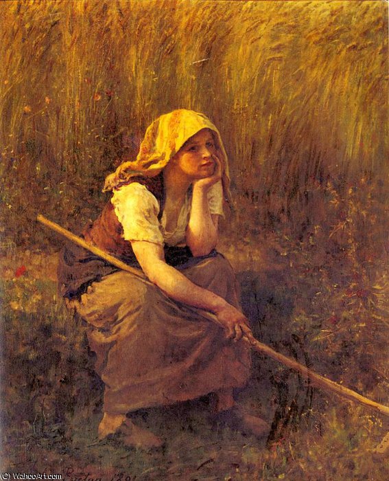 Wikioo.org - The Encyclopedia of Fine Arts - Painting, Artwork by Jules Adolphe Aimé Louis Breton - summer