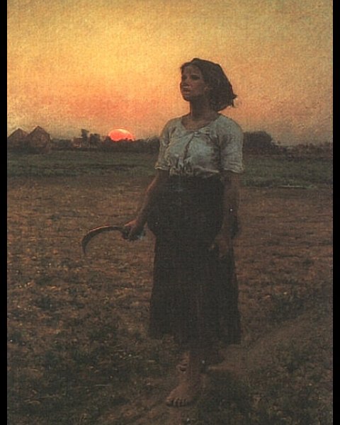 WikiOO.org - Enciklopedija likovnih umjetnosti - Slikarstvo, umjetnička djela Jules Adolphe Aimé Louis Breton - The Song of the Lark