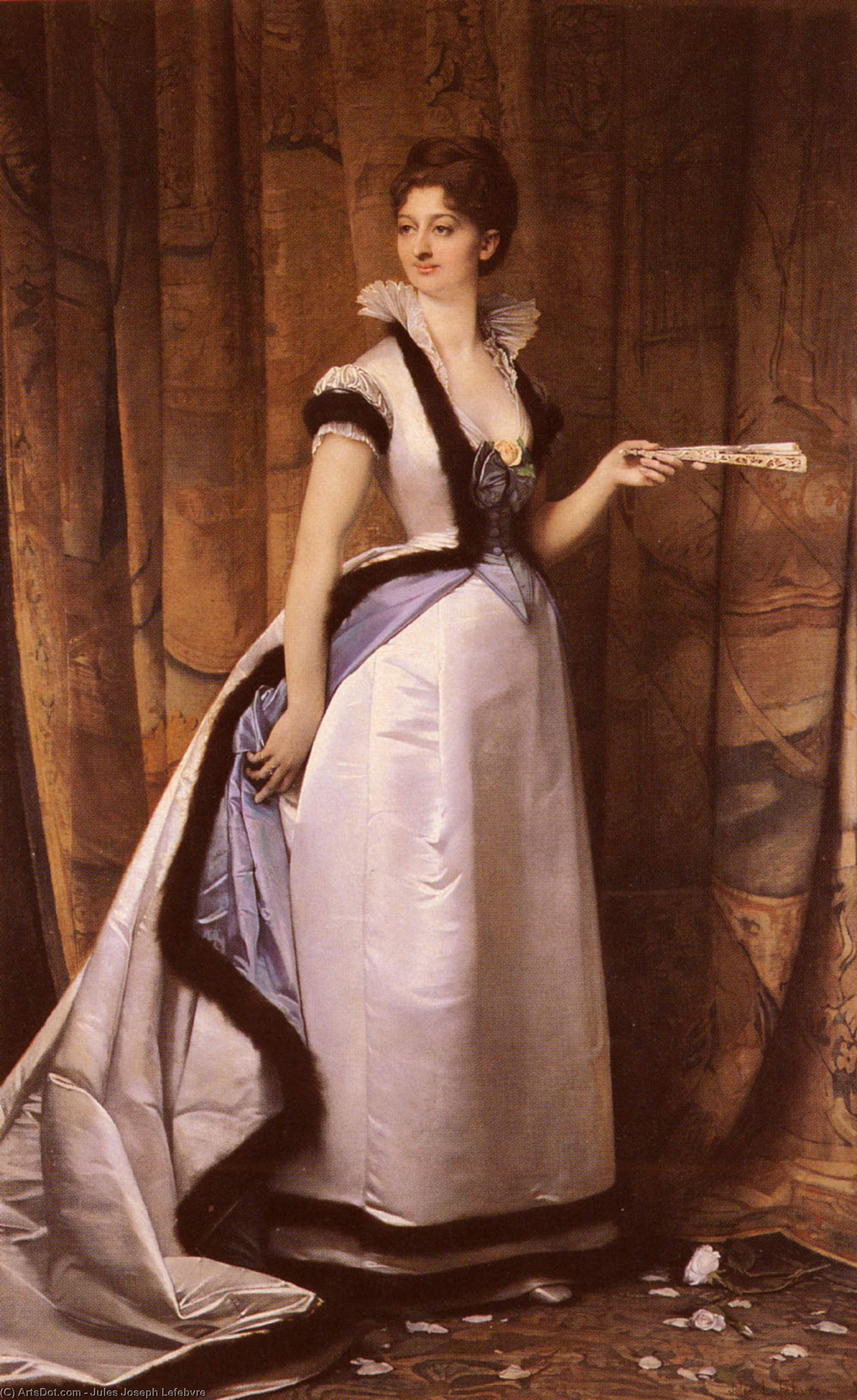 Wikioo.org – La Enciclopedia de las Bellas Artes - Pintura, Obras de arte de Jules Joseph Lefebvre - retrato de un mujeres