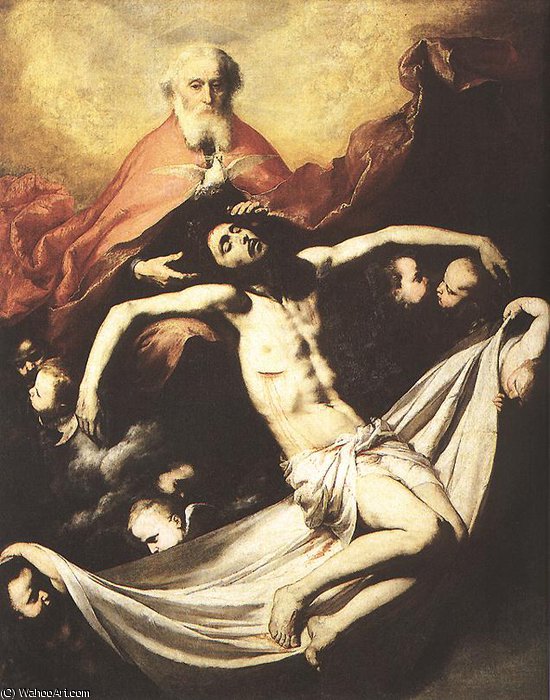 WikiOO.org - Enciclopédia das Belas Artes - Pintura, Arte por Jusepe De Ribera (Lo Spagnoletto) - holy trinity