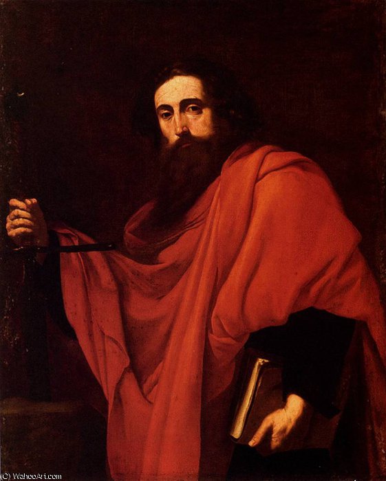 Wikioo.org – L'Enciclopedia delle Belle Arti - Pittura, Opere di Jusepe De Ribera (Lo Spagnoletto) - saint paul