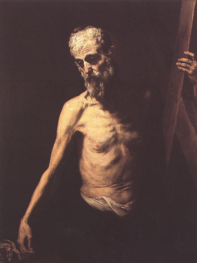 Wikioo.org - The Encyclopedia of Fine Arts - Painting, Artwork by Jusepe De Ribera (Lo Spagnoletto) - st andrew