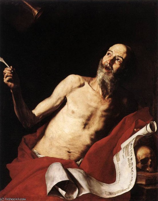 Wikioo.org - The Encyclopedia of Fine Arts - Painting, Artwork by Jusepe De Ribera (Lo Spagnoletto) - st jerome