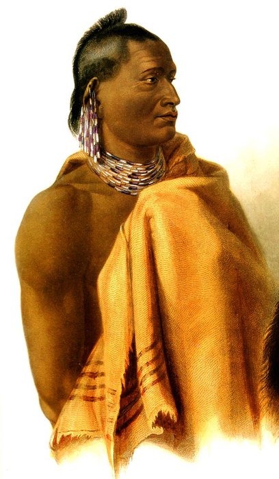 WikiOO.org - Güzel Sanatlar Ansiklopedisi - Resim, Resimler Karl Bodmer - missouri indian
