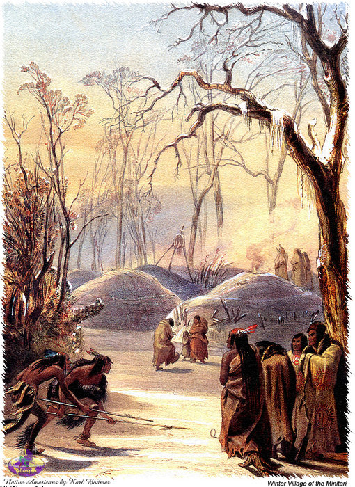 Wikioo.org - สารานุกรมวิจิตรศิลป์ - จิตรกรรม Karl Bodmer - sharper native americans (18)