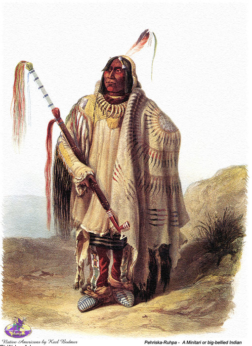 Wikioo.org - Bách khoa toàn thư về mỹ thuật - Vẽ tranh, Tác phẩm nghệ thuật Karl Bodmer - sharper native americans