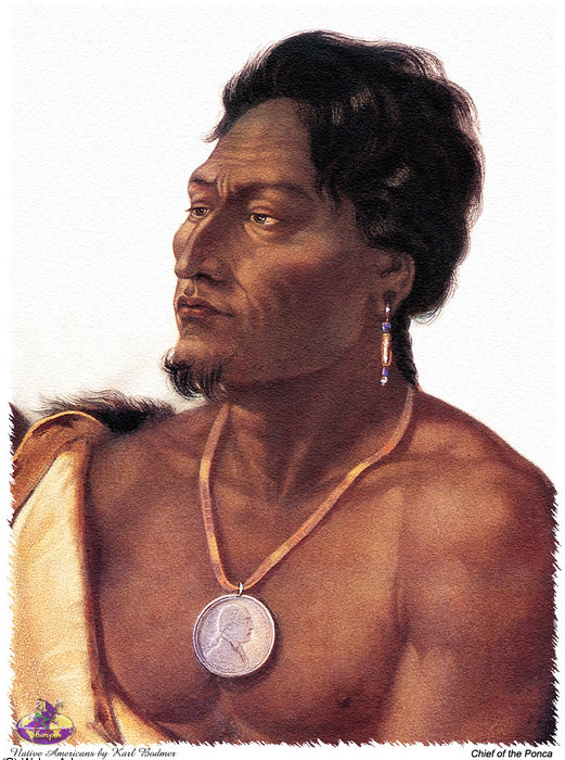 Wikioo.org - สารานุกรมวิจิตรศิลป์ - จิตรกรรม Karl Bodmer - sharper native americans (28)