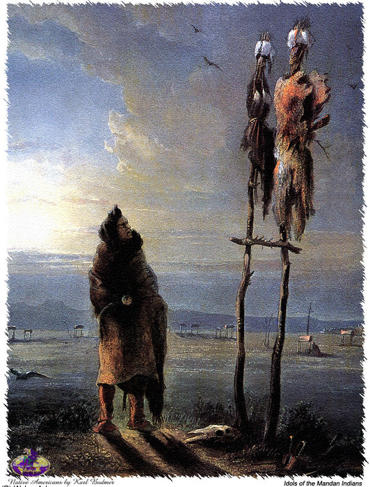 Wikioo.org - สารานุกรมวิจิตรศิลป์ - จิตรกรรม Karl Bodmer - sharper native americans (29)