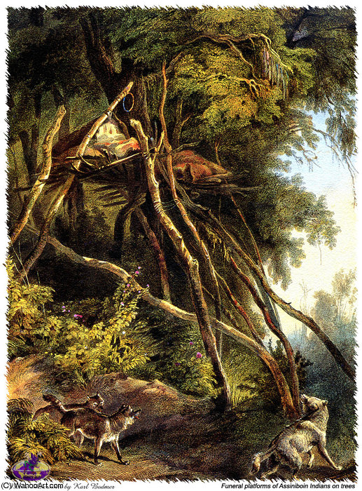 Wikioo.org - The Encyclopedia of Fine Arts - Painting, Artwork by Karl Bodmer - sharper native americans (34)