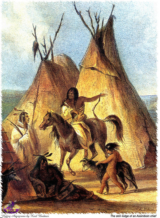 Wikioo.org – L'Encyclopédie des Beaux Arts - Peinture, Oeuvre de Karl Bodmer - nettes Amérindiens