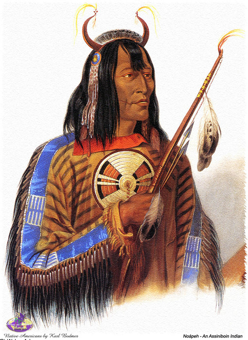 Wikioo.org - The Encyclopedia of Fine Arts - Painting, Artwork by Karl Bodmer - sharper native americans