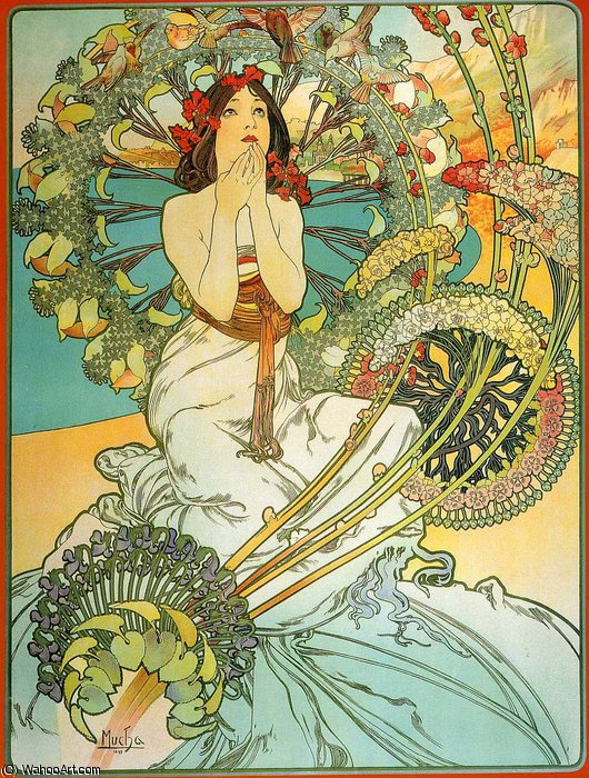 Wikioo.org - The Encyclopedia of Fine Arts - Painting, Artwork by Alphonse Maria Mucha - untitled (618)