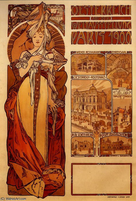 Wikioo.org - The Encyclopedia of Fine Arts - Painting, Artwork by Alfons Maria Mucha - untitled (6045)