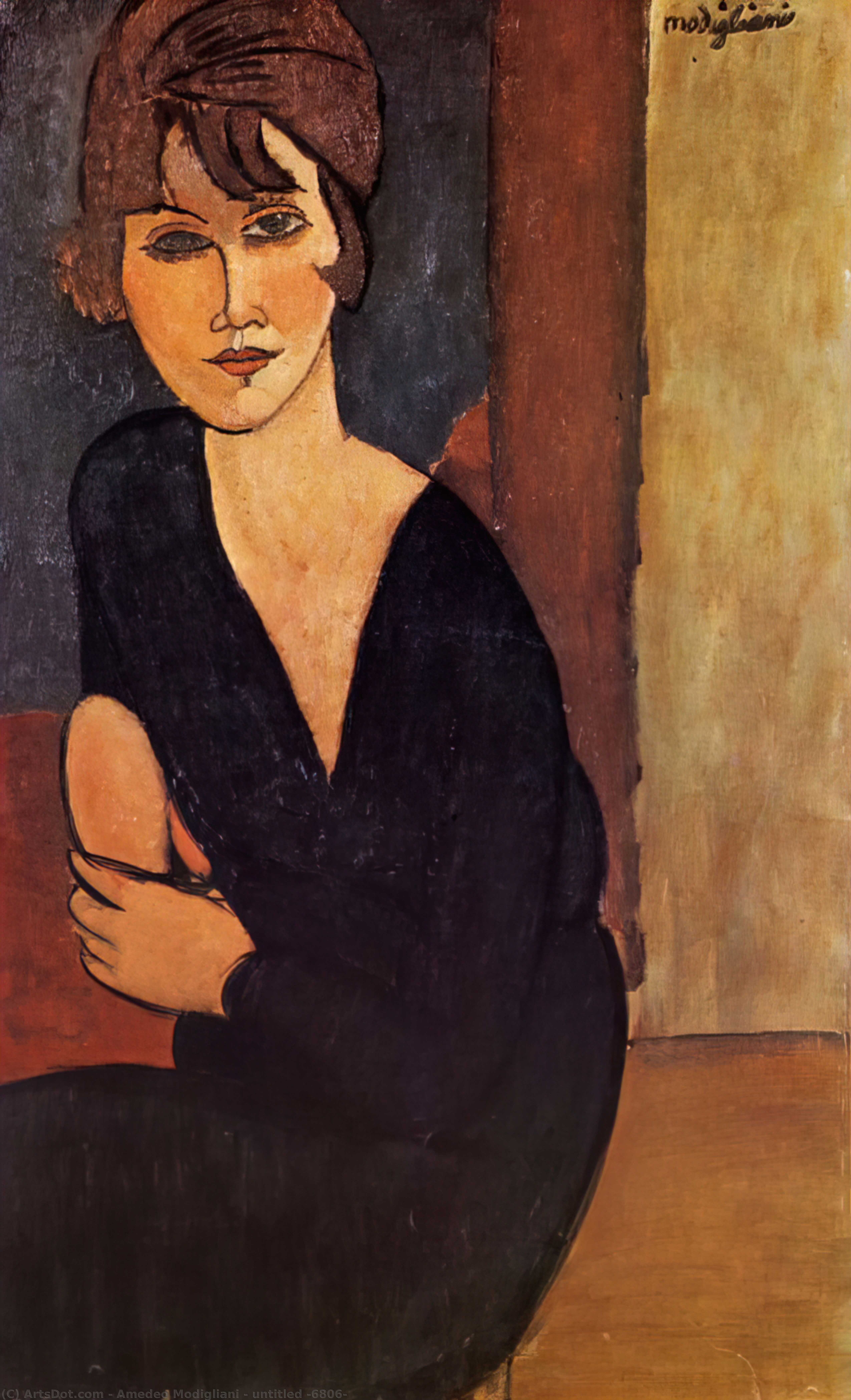 Wikioo.org - The Encyclopedia of Fine Arts - Painting, Artwork by Amedeo Modigliani - untitled (6806)