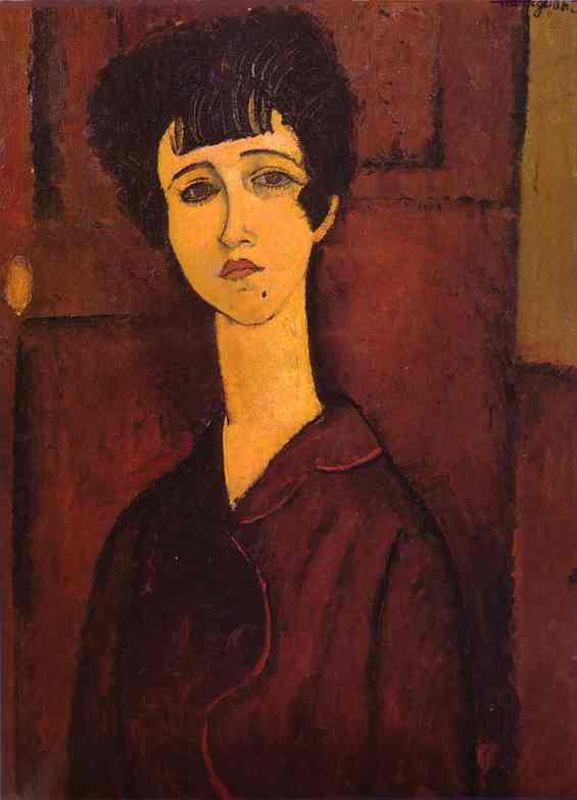 Wikioo.org – La Enciclopedia de las Bellas Artes - Pintura, Obras de arte de Amedeo Modigliani - sin título (5012)