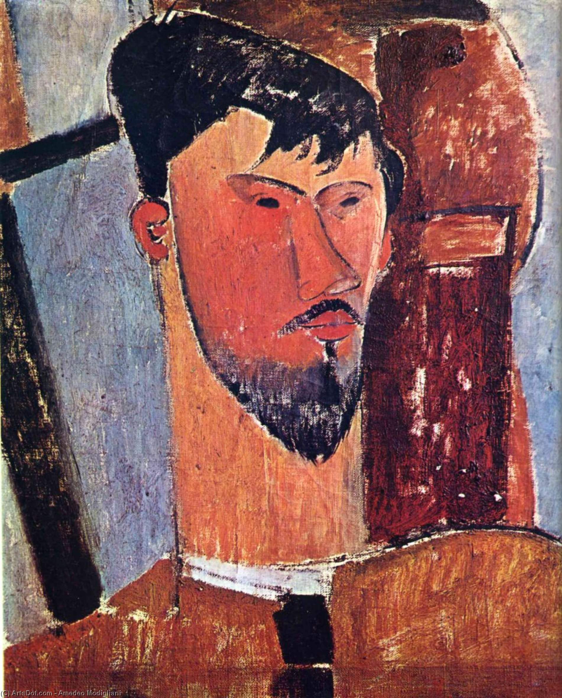 Wikioo.org - Bách khoa toàn thư về mỹ thuật - Vẽ tranh, Tác phẩm nghệ thuật Amedeo Modigliani - untitled (7077)