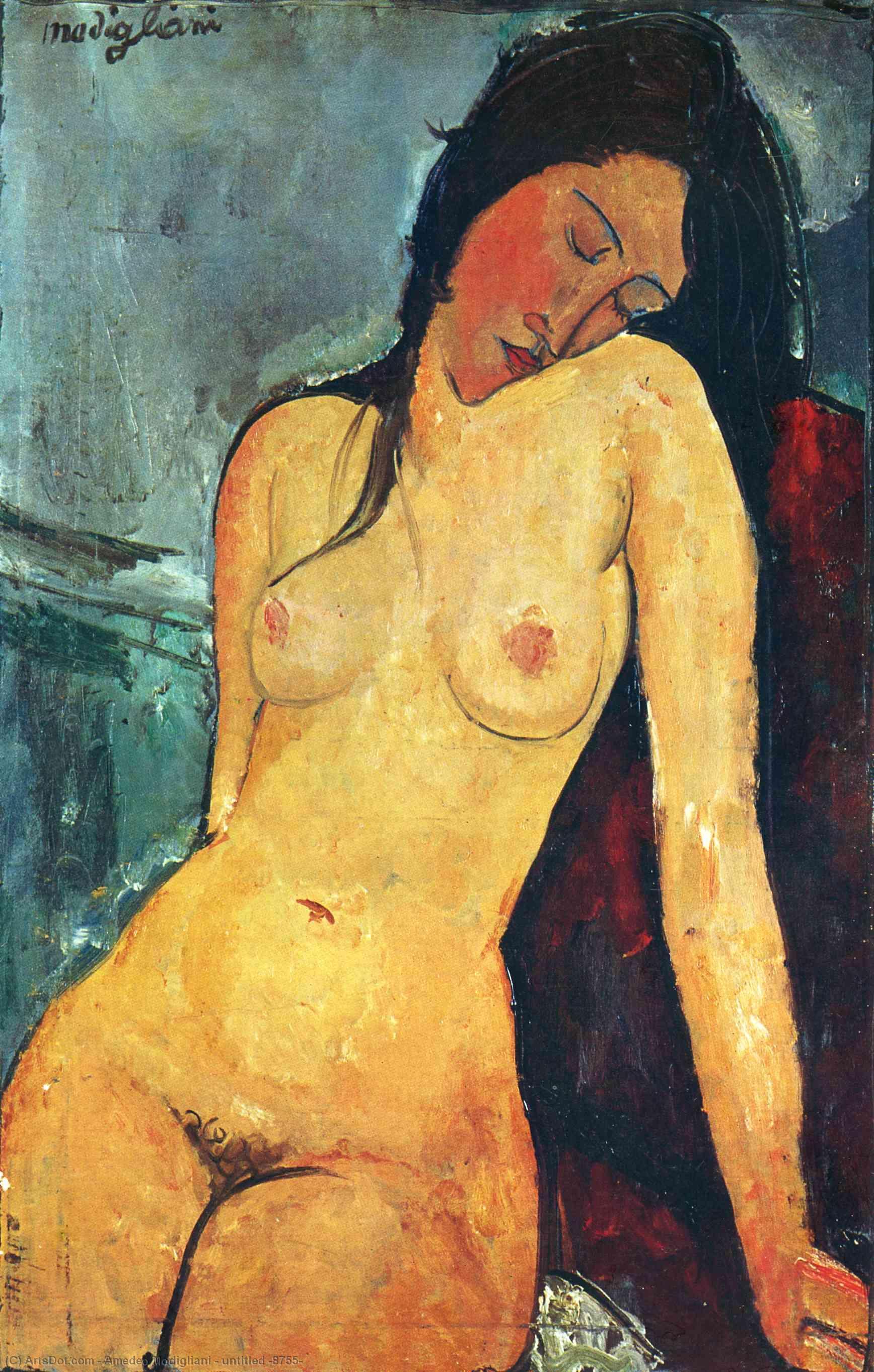 Wikioo.org - The Encyclopedia of Fine Arts - Painting, Artwork by Amedeo Modigliani - untitled (8755)