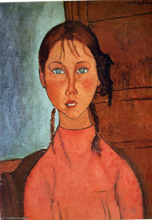 WikiOO.org – 美術百科全書 - 繪畫，作品 Amedeo Modigliani - 无题（5970）