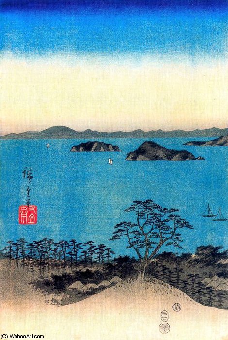 Wikioo.org - The Encyclopedia of Fine Arts - Painting, Artwork by Ando Hiroshige - untitled (4825)