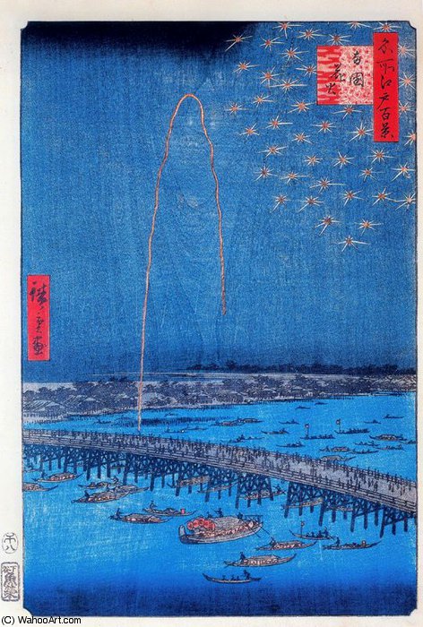 Wikioo.org – La Enciclopedia de las Bellas Artes - Pintura, Obras de arte de Ando Hiroshige - sin título (6470)