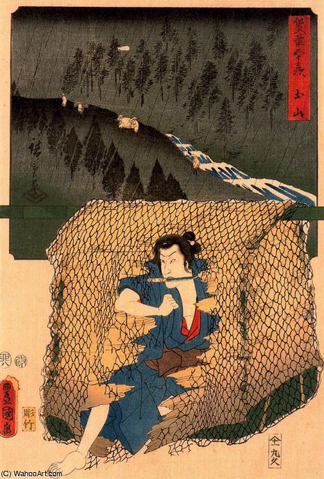 Wikioo.org - The Encyclopedia of Fine Arts - Painting, Artwork by Ando Hiroshige - untitled (4072)