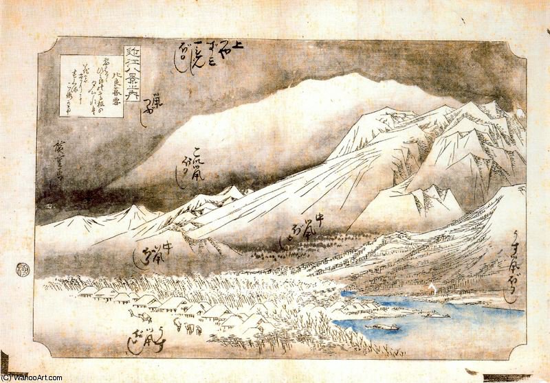 WikiOO.org – 美術百科全書 - 繪畫，作品 Ando Hiroshige -  无 (9323)