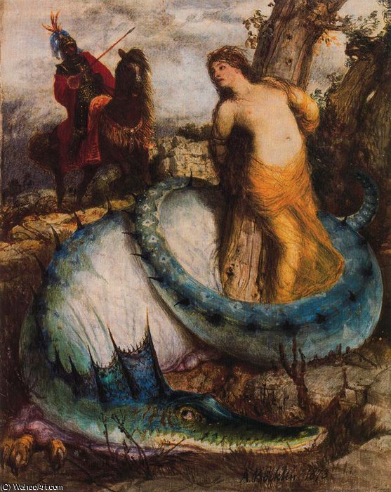 Wikioo.org - The Encyclopedia of Fine Arts - Painting, Artwork by Arnold Bocklin - untitled (2771)
