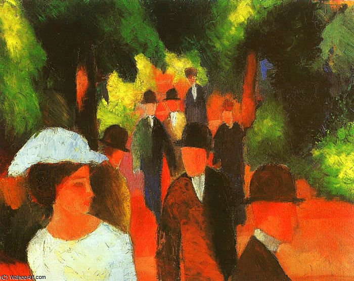 Wikioo.org - The Encyclopedia of Fine Arts - Painting, Artwork by August Macke - untitled (3863)