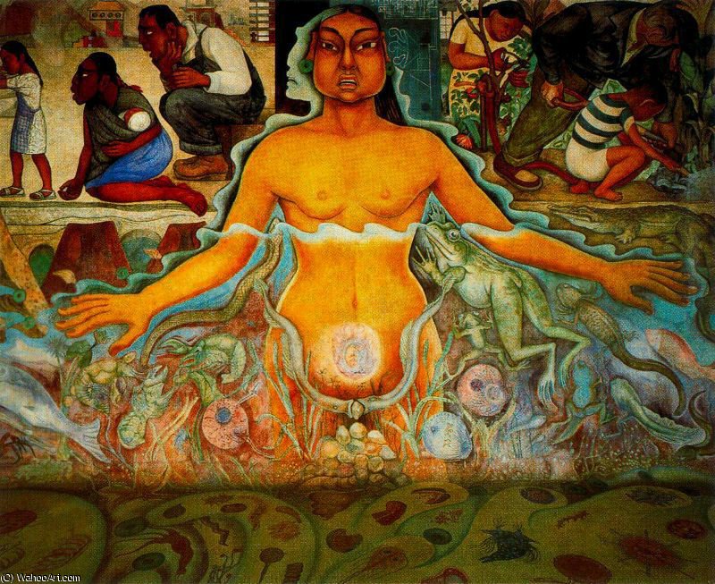 Wikioo.org – La Enciclopedia de las Bellas Artes - Pintura, Obras de arte de Diego Rivera - sin título (5747)