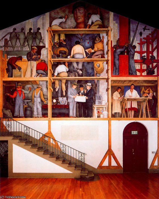 Wikioo.org – La Enciclopedia de las Bellas Artes - Pintura, Obras de arte de Diego Rivera - sin título (8049)