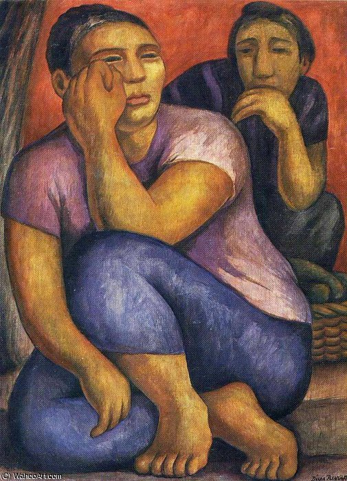 Wikioo.org – La Enciclopedia de las Bellas Artes - Pintura, Obras de arte de Diego Rivera - sin título (1630)