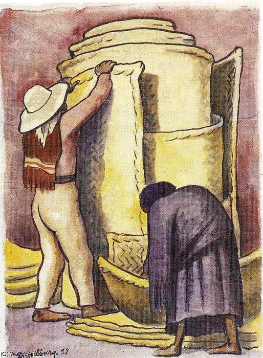 Wikioo.org – La Enciclopedia de las Bellas Artes - Pintura, Obras de arte de Diego Rivera - sin título (3116)