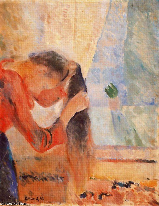Wikoo.org - موسوعة الفنون الجميلة - اللوحة، العمل الفني Edvard Munch - untitled (3893)