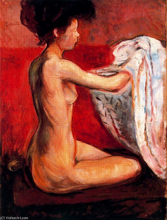 Wikoo.org - موسوعة الفنون الجميلة - اللوحة، العمل الفني Edvard Munch - untitled (151)