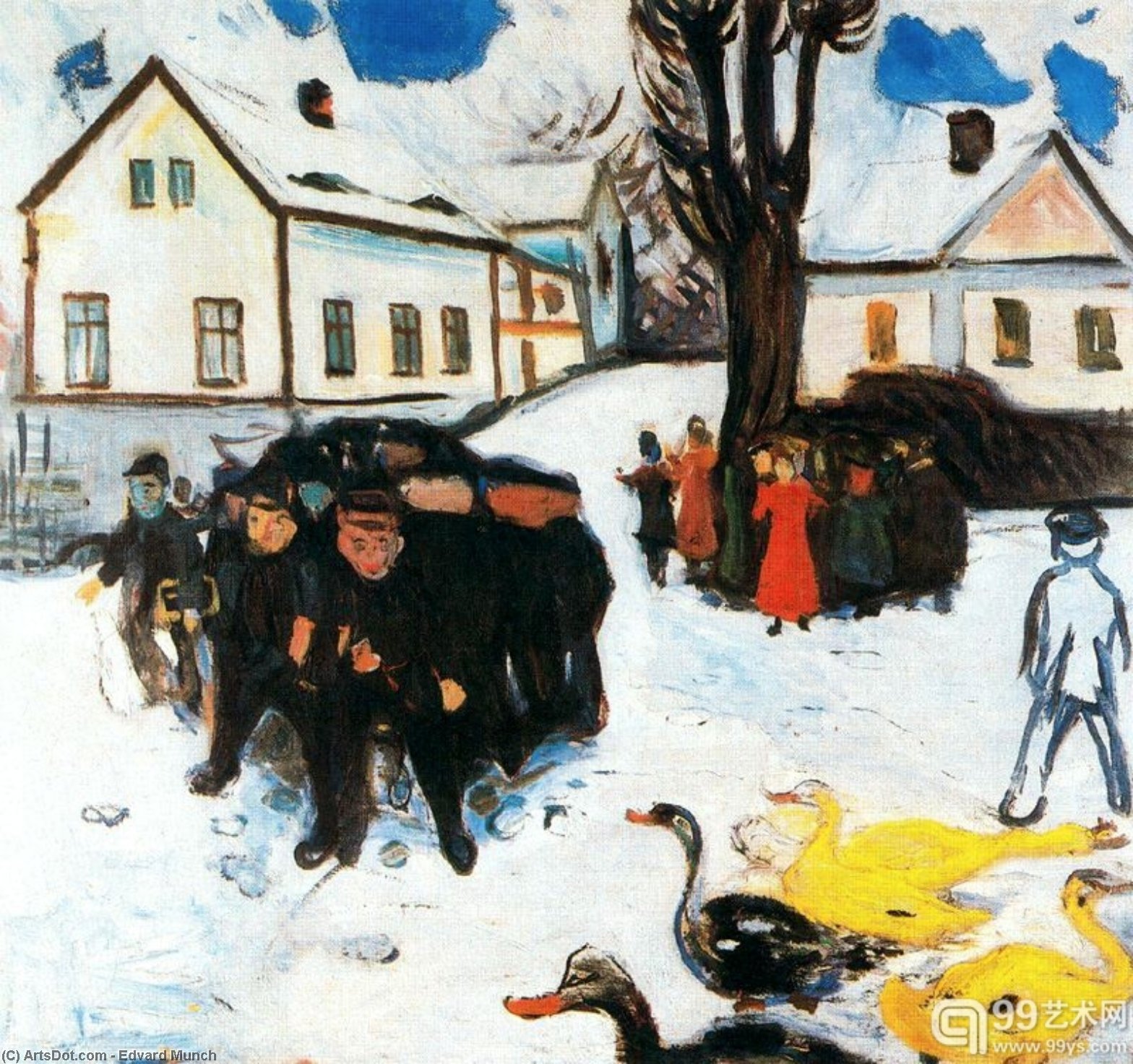 Wikoo.org - موسوعة الفنون الجميلة - اللوحة، العمل الفني Edvard Munch - untitled (3222)