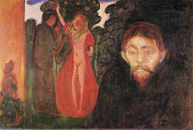 Wikioo.org – La Enciclopedia de las Bellas Artes - Pintura, Obras de arte de Edvard Munch - Sin título 3881