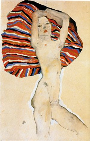 Wikioo.org - The Encyclopedia of Fine Arts - Painting, Artwork by Egon Schiele - untitled (8616)