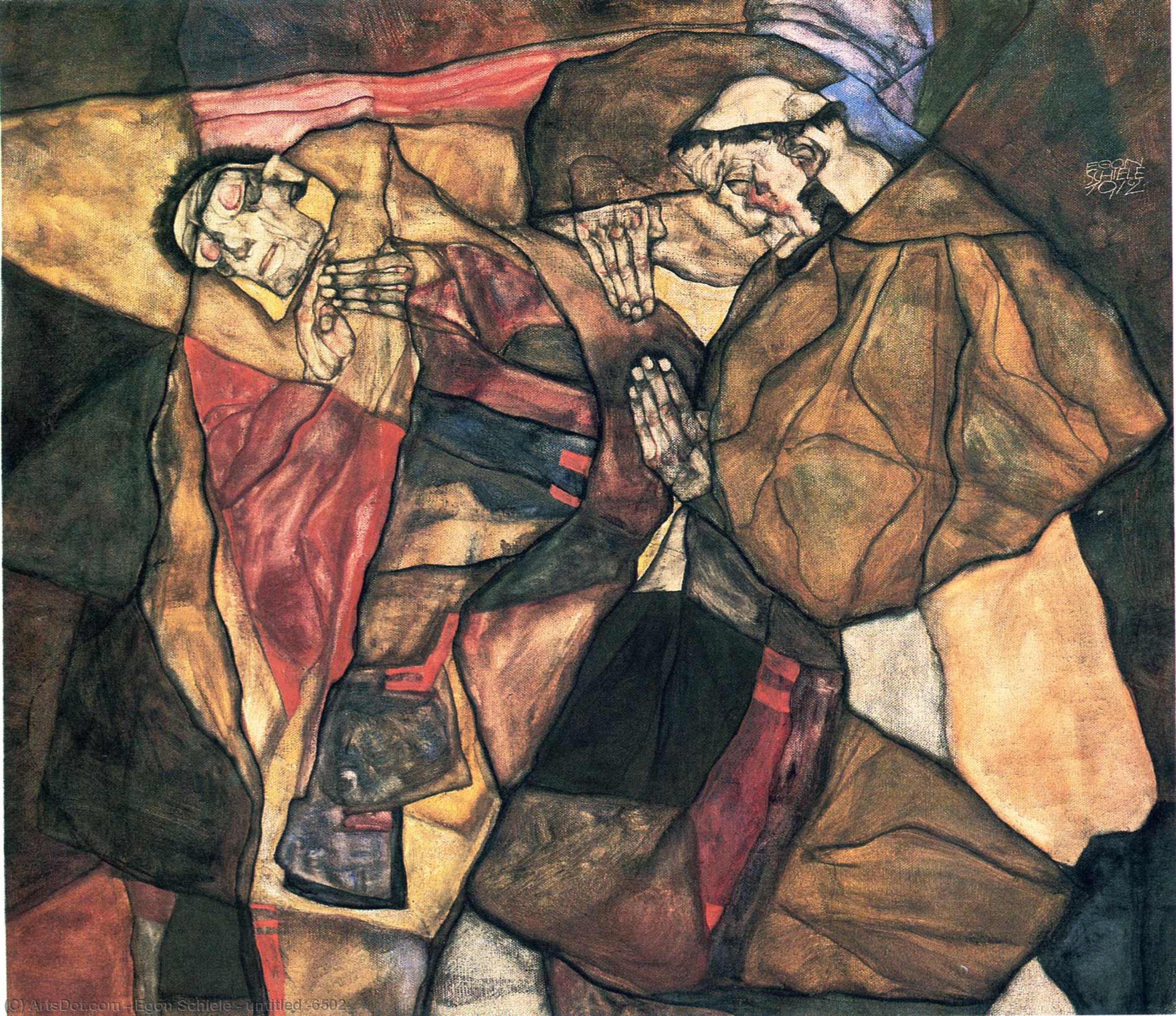 Wikoo.org - موسوعة الفنون الجميلة - اللوحة، العمل الفني Egon Schiele - untitled (6502)