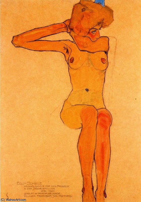 Wikioo.org - The Encyclopedia of Fine Arts - Painting, Artwork by Egon Schiele - untitled (3794)