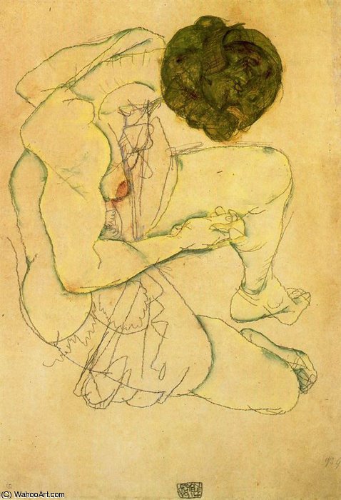Wikioo.org - The Encyclopedia of Fine Arts - Painting, Artwork by Egon Schiele - untitled (5518)