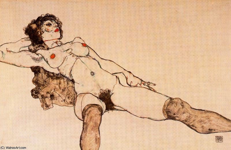 Wikioo.org - The Encyclopedia of Fine Arts - Painting, Artwork by Egon Schiele - untitled (1264)