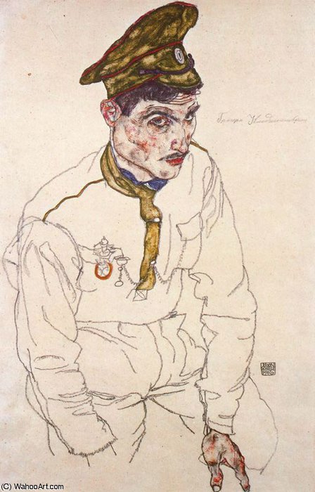 Wikioo.org - The Encyclopedia of Fine Arts - Painting, Artwork by Egon Schiele - untitled (7881)