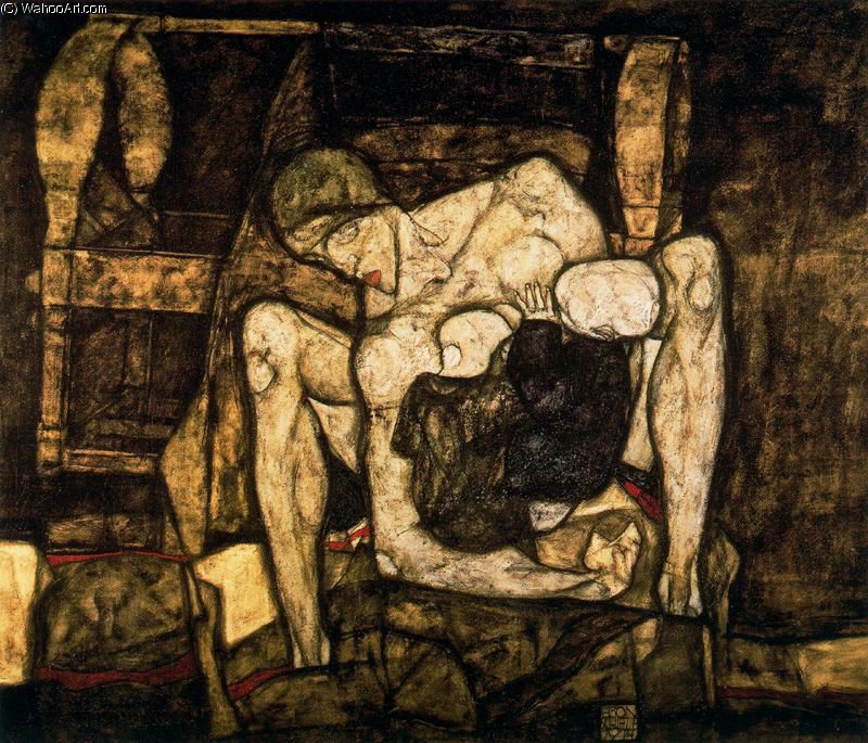 Wikioo.org – La Enciclopedia de las Bellas Artes - Pintura, Obras de arte de Egon Schiele - sin título (4533)