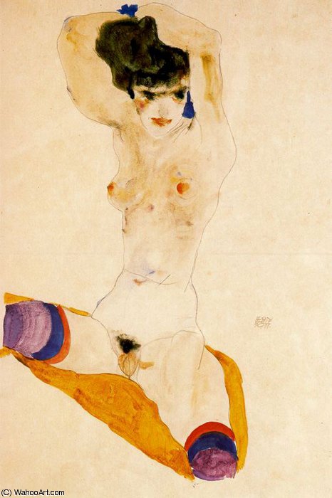 Wikioo.org - The Encyclopedia of Fine Arts - Painting, Artwork by Egon Schiele - untitled (6975)