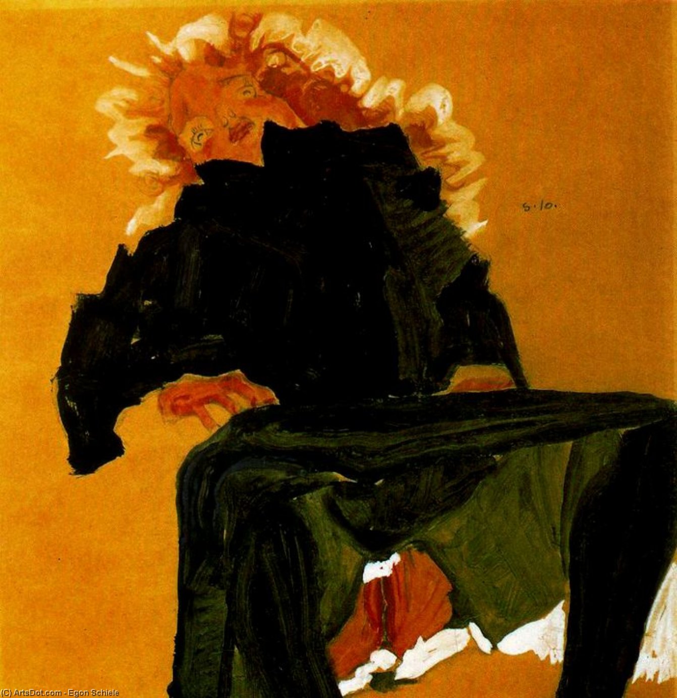 Wikioo.org - The Encyclopedia of Fine Arts - Painting, Artwork by Egon Schiele - untitled (9409)